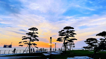 欢乐滨海城-海边步行道