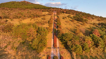 日本一の枕木阶段