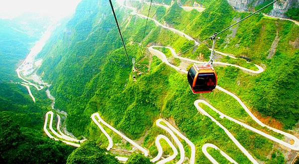 天子山索道-上站