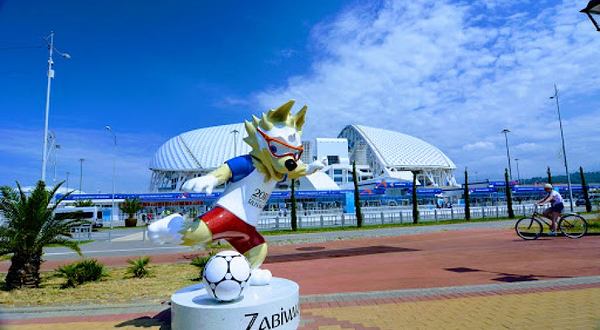 The beach resort of Rosa Khutor