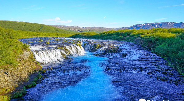 Bruarfoss Waterfall 蒂芬尼藍瀑布