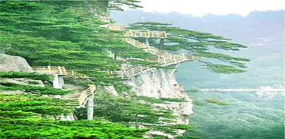 宜春明月山国家级风景名胜区-青云栈道