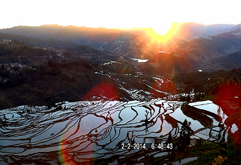 撒玛坝万亩梯田景区第 26 张图片