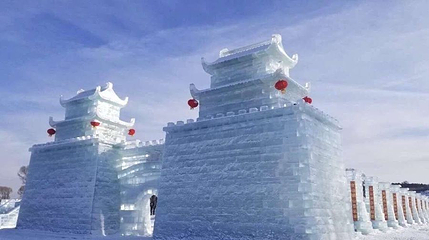 右玉冰雪嘉年华冰雕园第 1 张图片