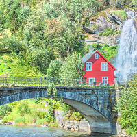 Steinsdalsfossen Waterfall