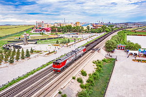 满洲里国门景区