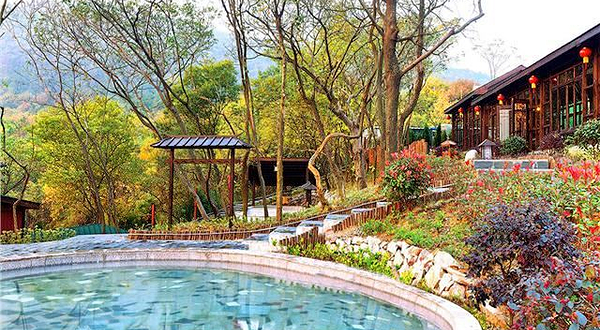 汤山温泉房车营地露天茶园温泉