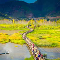 泸沽湖风景名胜区出水洞-走婚桥