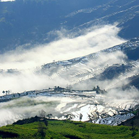 撒玛坝万亩梯田景区