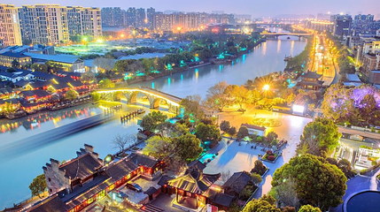 杭州运河夜游第 1 张图片