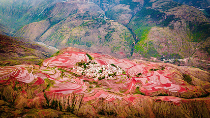 红土地落霞沟风景区第 12 张图片