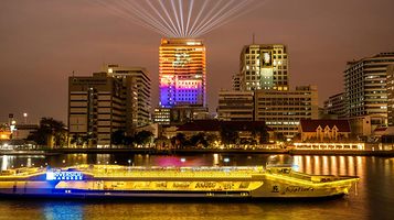 河畔号夜游湄南河