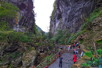 仙门奇峡竹筏漂流第 10 张图片