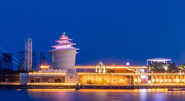 北戴河碧螺塔海上酒吧公园