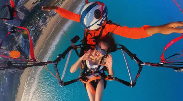 汕尾金町湾海景滑翔伞基地