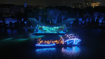 始丰湖夜游第 17 张图片
