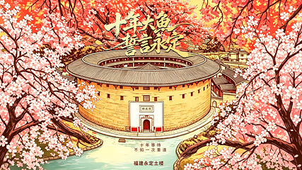 福建土楼永定景区第 2 张图片