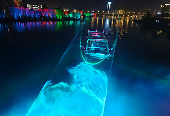 始丰湖夜游第 3 张图片