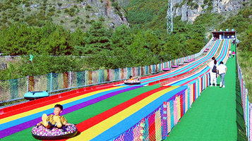 丽江猎鹰谷景区-彩虹滑道林空穿越