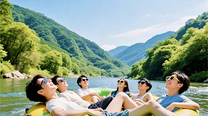青山沟雅河九水湾漂流第 1 张图片