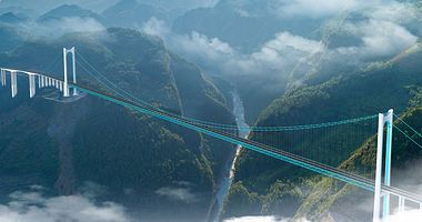 花江峡谷大桥桥旅融合服务区