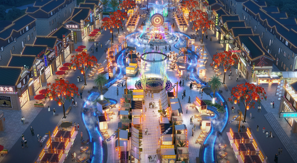 夜新和非遗文旅主题街区
