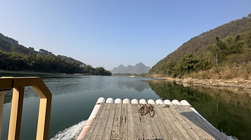 漓江景区3号码头竹筏游船