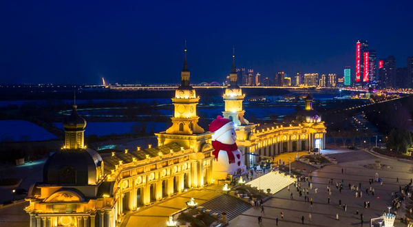 星云里哈尔滨大雪人乐园