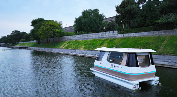 西安城墙永宁门智能游船