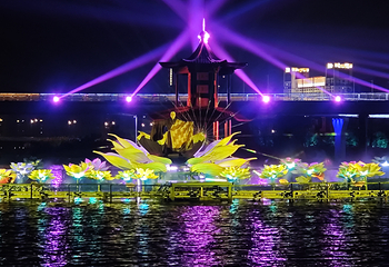 始丰湖夜游第 4 张图片