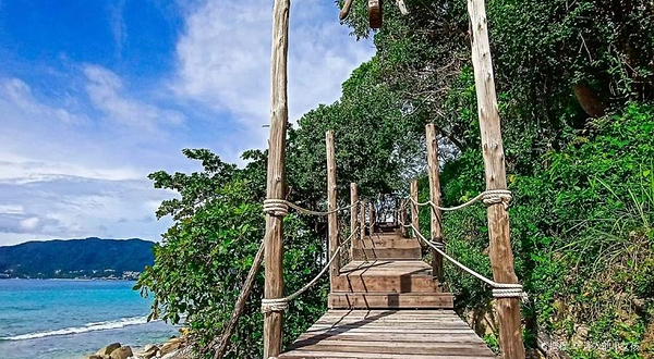 Elephant Swims @Lucky Beach, Tri Trang