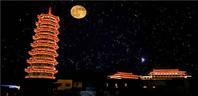 鸠兹夜游演艺小镇