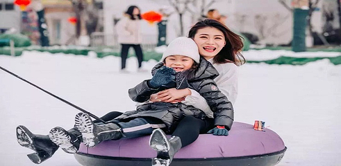 傍水崖雪乡第 1 张图片