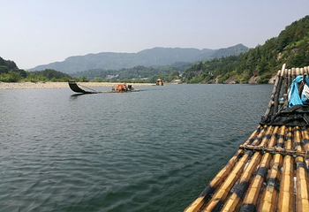 楠溪江桃花源竹筏漂流第 14 张图片