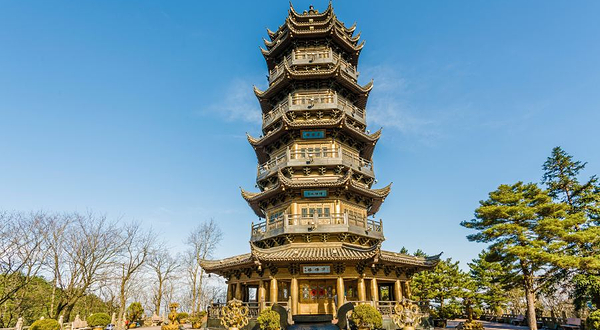 九华山风景区天台-万佛塔
