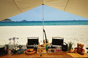 亚龙湾berman伯曼奢野网红露营帐篷基地