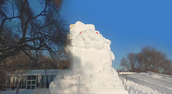 哈尔滨太阳岛泼雪节
